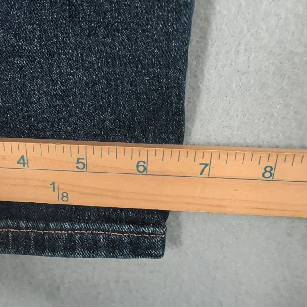 Express Slim High Rise Jeans Womens 2S‎ Dark Wash Distressed Denim Skinny